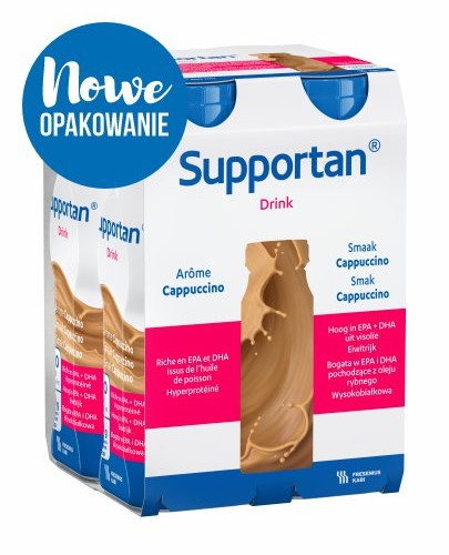 
                                                                                                      Supportan DRINK, smak cappuccino, 4x200 ml - Fresubin                                                                      