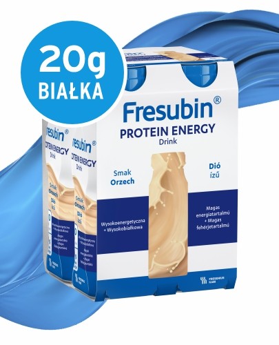 
                                                                                                      Fresubin Protein Energy DRINK, smak orzechowy, 4x200ml - Fresubin                                                                      