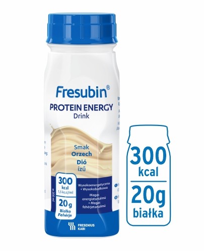 
                                                                                                      Fresubin Protein Energy DRINK, smak orzechowy, 4x200ml - Fresubin                                                                      