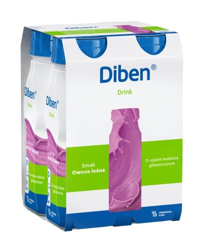 
                                                                                                      Diben DRINK, smak owoce leśne, 4x200 ml - Fresubin                                                                      