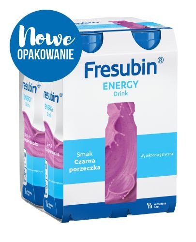 
                                                                                                      Fresubin Energy DRINK, smak czarna porzeczka, 4x200 ml - Fresubin                                                                      