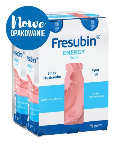 
                                                                                                      Fresubin Energy DRINK, smak truskawkowy, 4x200 ml - Fresubin                                                                      