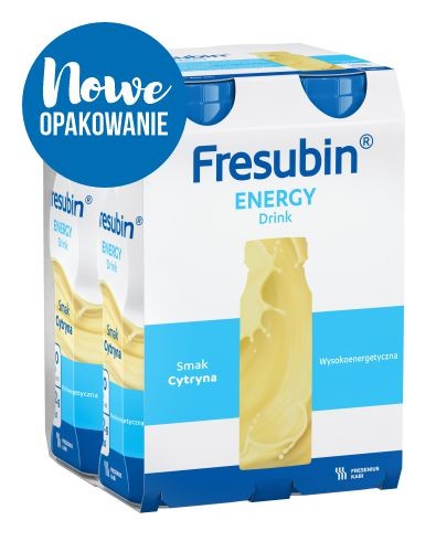 
                                                                                                      Fresubin Energy DRINK, smak cytrynowy, 4x200 ml  - Fresubin                                                                      