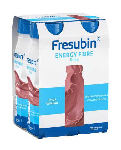 
                                                                                                      Fresubin Energy Fibre DRINK, smak wiśniowy, 4x200 ml  - Fresubin                                                                      