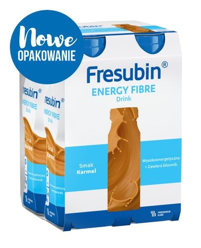 
                                                                                                      Fresubin Energy Fibre DRINK, smak karmelowy, 4x200 ml  - Fresubin                                                                      