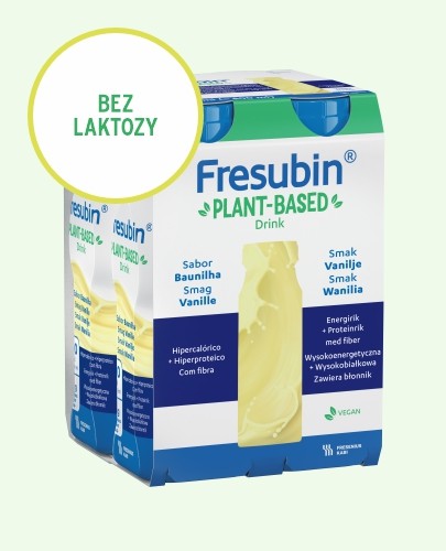 
                                                                                                      Fresubin PLANT-BASED Drink, smak waniliowy, 4x200 ml - Fresubin                                                                      