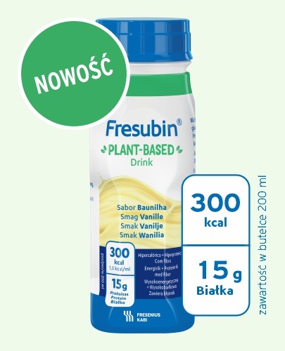 
                                                                                                      Fresubin PLANT-BASED Drink, smak waniliowy, 4x200 ml - Fresubin                                                                      